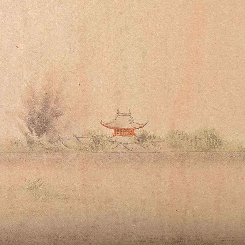 書画 支那事変 野砲戦図 小屏風 衝立 M R7573B - メルカリ