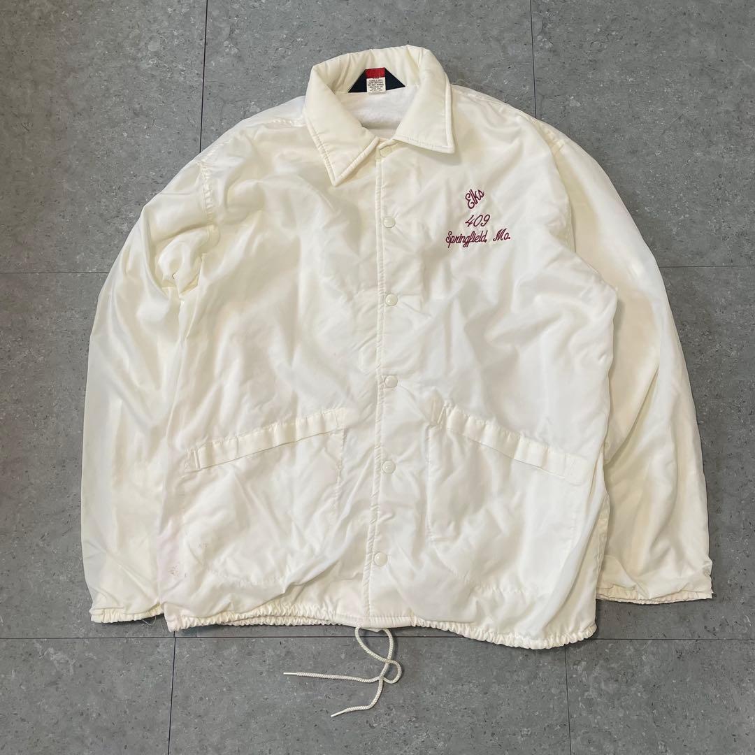 70s-80s USA製 Pla-Jac コーチジャケット 刺繍 白 - メルカリ