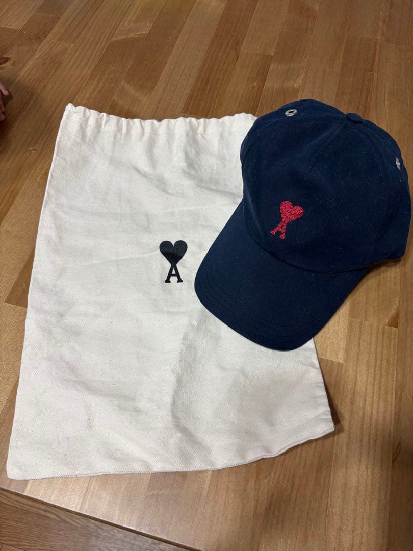 ami paris ネイビー キャップ