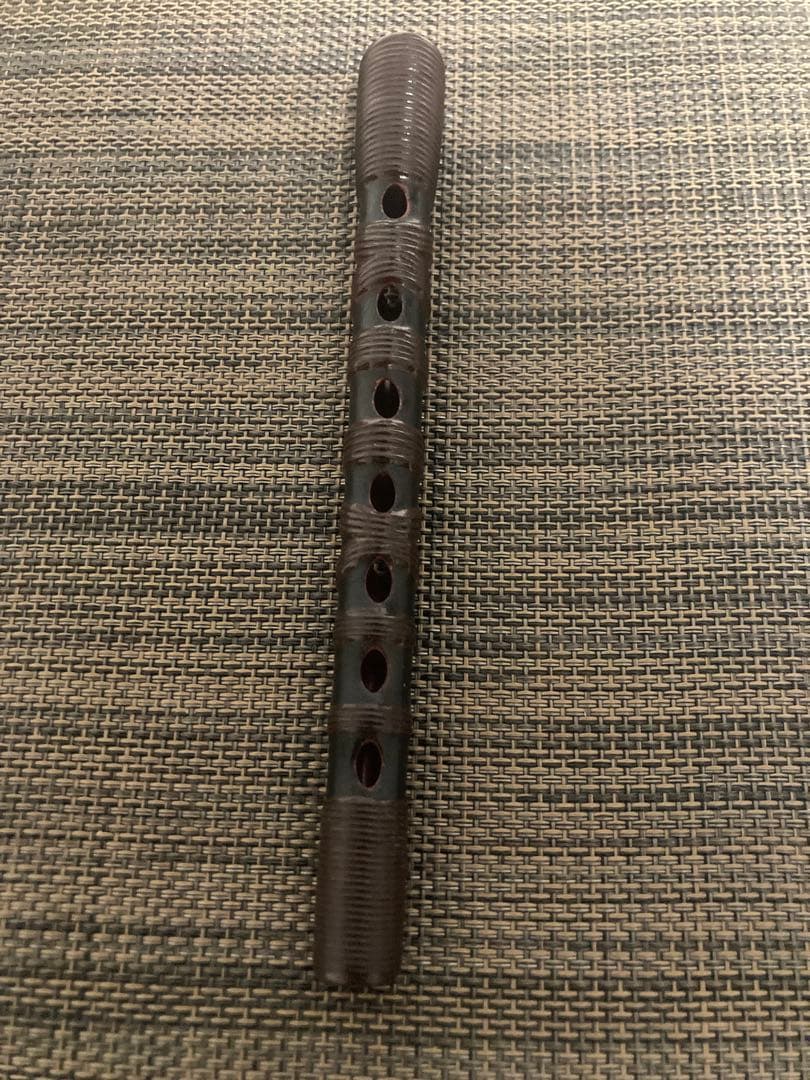 篳篥(ひちりき) 本管　雅楽　籐巻き　和楽器　越殿楽　龍笛　笙　笛袋・ろぜつ付き