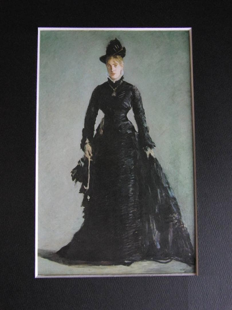 エドゥアール・マネ、【パリジェンヌ】、希少な額装用画集より、状態良好、新品額装付