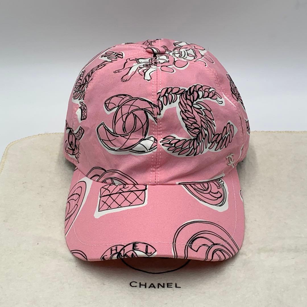 23SS 極美品 CHANEL ココマーク キャップ コットン ピンク - メルカリ