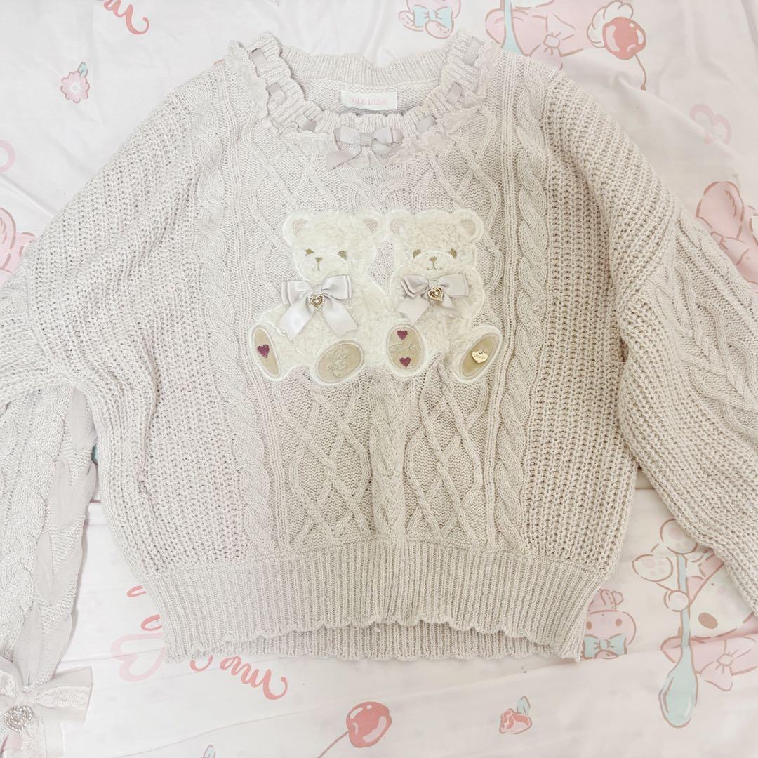 LIZLISA Twin Bearsニットトップス - メルカリ