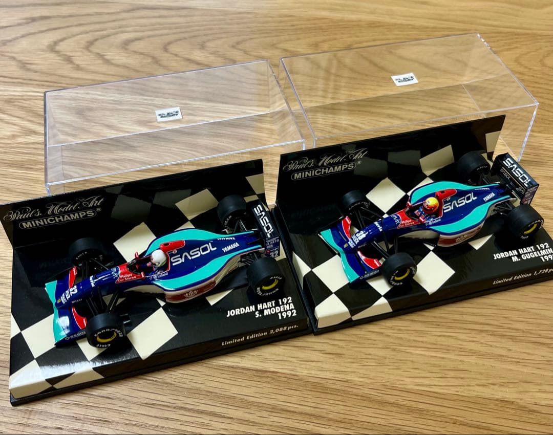 ミニチャンプス 1992年 ジョーダン・ヤマハ192 1/43 2台セット 1/43 ミニチャンプス 400920032 ジョーダン ハート 192 1992 #32 S