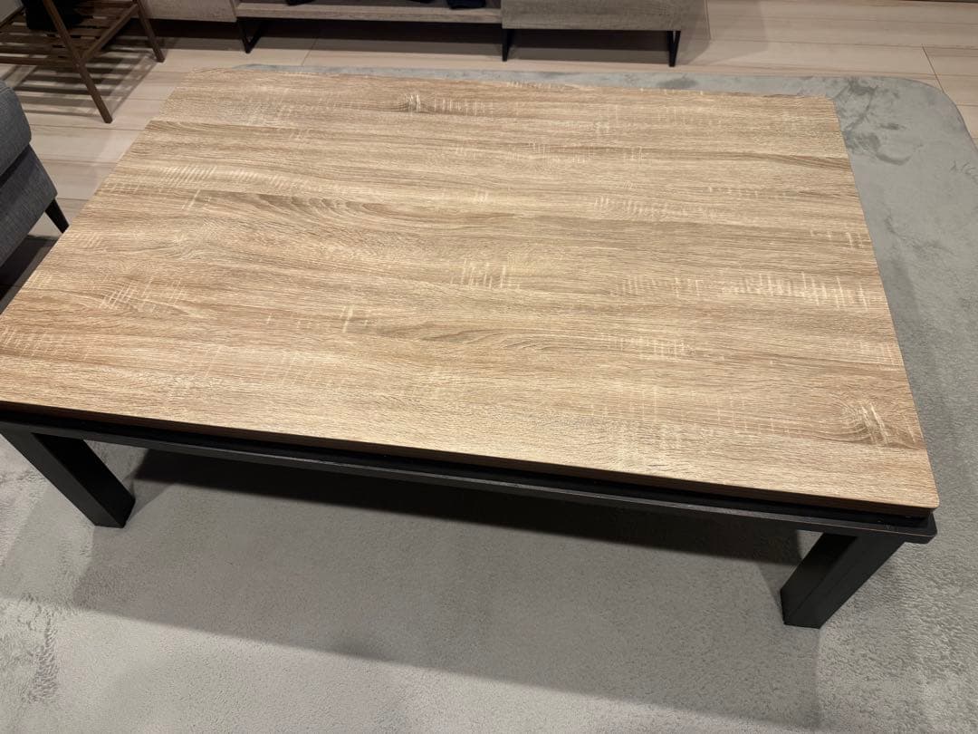 こたつテーブル ライトウッド ダークウッド vicke｜ビッケコタツテーブル｜Nichibi Woodworks(ニチビウッド