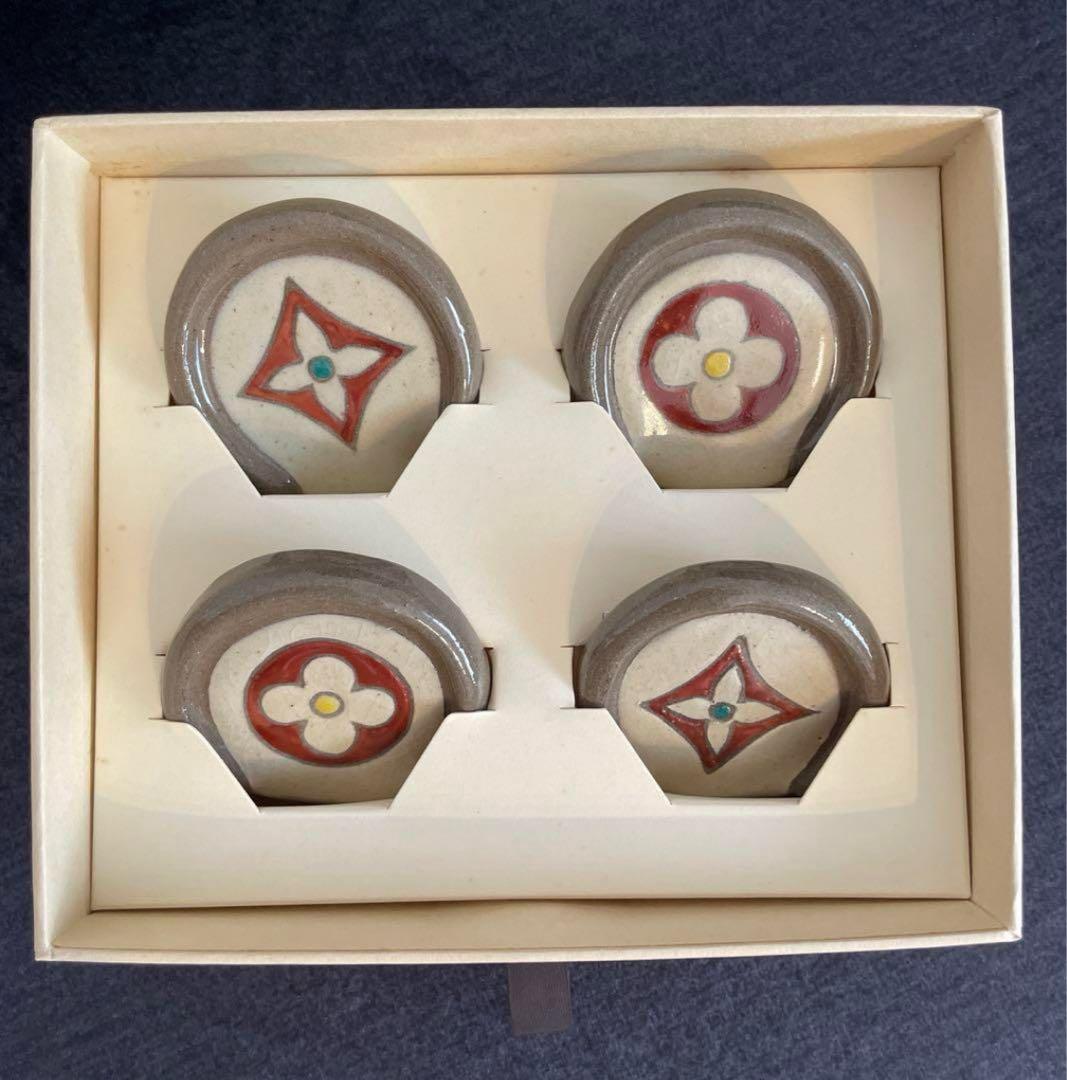 LOUIS VUITTON 陶器製箸置き 4個セット