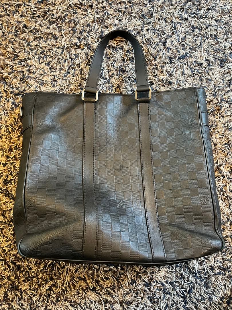 ブラック レザー チェック柄 トートバッグ チェックトートバッグ/le.coeur blanc(ルクールブラン)｜ルクール