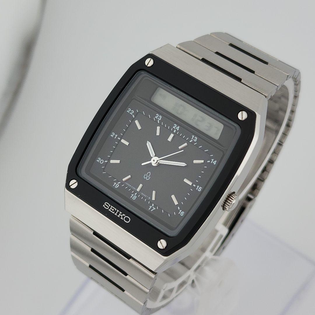 [レア] SEIKO ハイブリッド H357-5010 アナデジ腕時計
