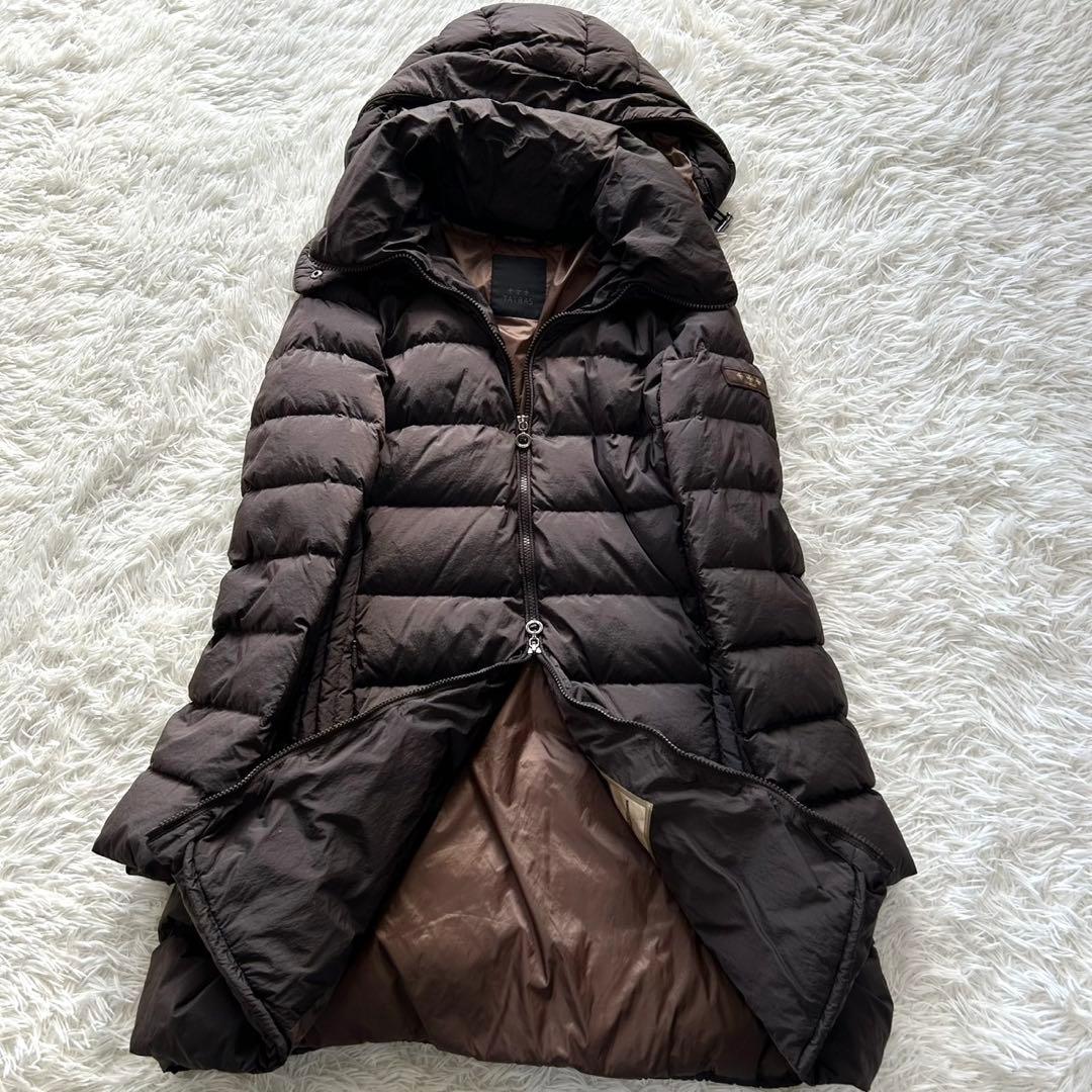 【極美品 希少XL】TATRAS タトラス　ダウンコート　ポリテアマ　ブラウン TATRAS（タトラス） ダウンジャケット レディース POLITEAMA