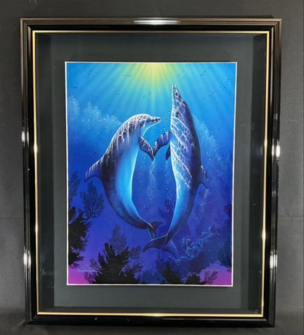 ラッセン版画エンブレイシング・ザ・ライト ミクストメディア 手色彩