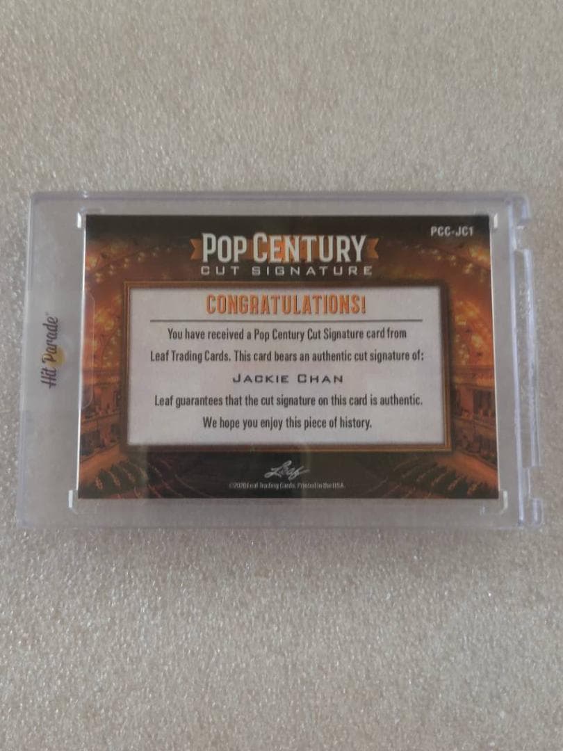 ジャッキーチェン サインカード 2020 Leaf 直筆 ラスト1枚 - メルカリ
