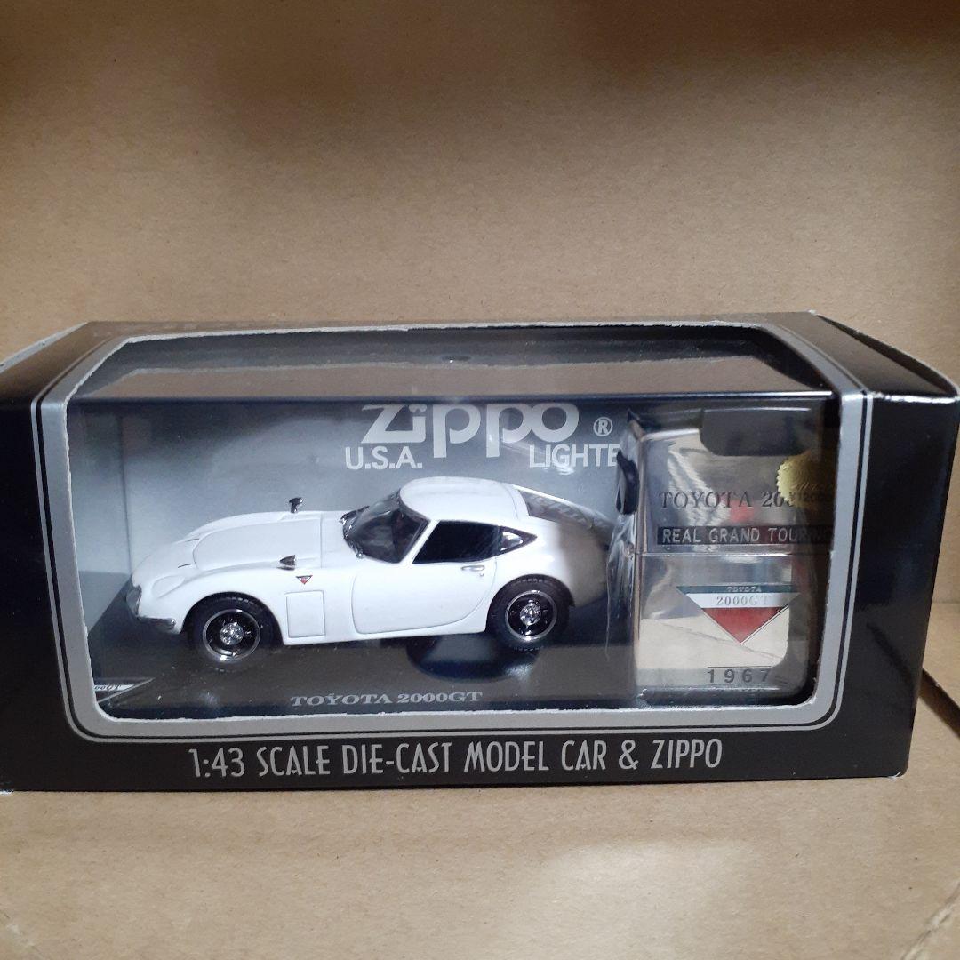 黒田111トヨタ2000GT 1:43 ダイキャストモデルカーとZIPPO