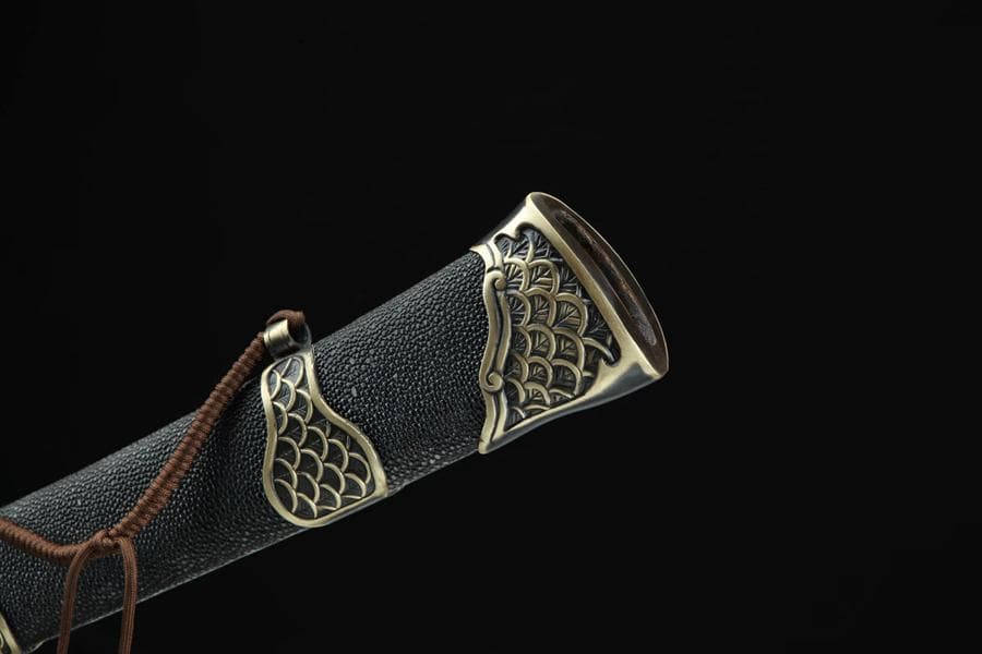 サメの皮の海竜刀 模造刀 居合刀 武士道 武具 漢剣 唐刀