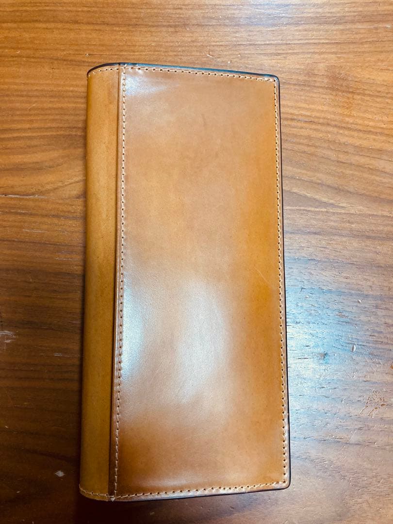 未使用】ロカド シェルコードバン 長財布 ライトブラウン - メルカリ