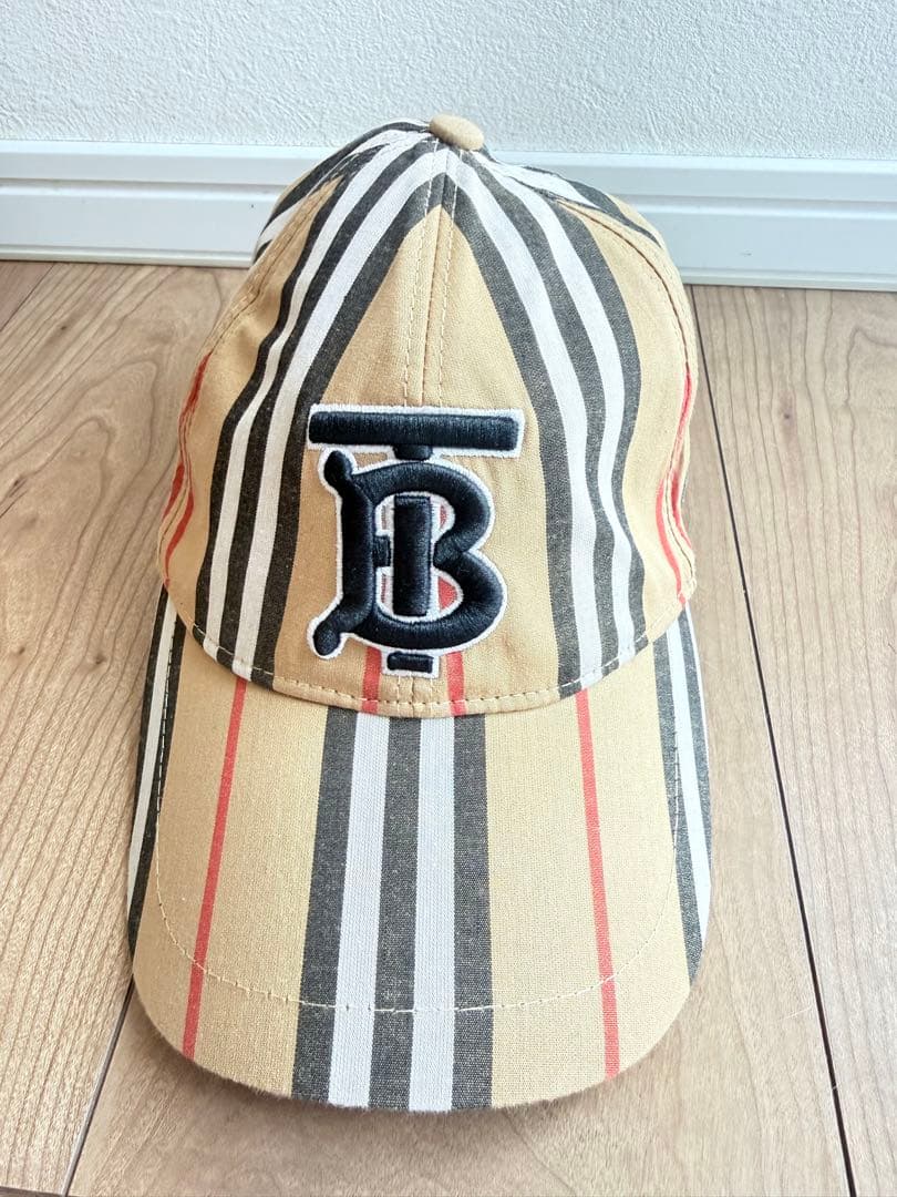 Burberry バーバリー　キャップ　チェック　TBロゴ　Mサイズ