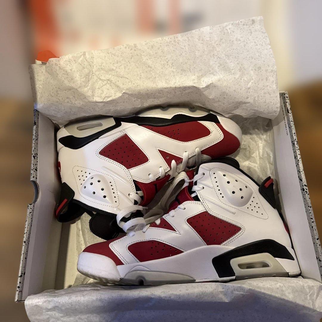 Air Jordan 6 Retro ホワイト/レッド 10.5 27cm