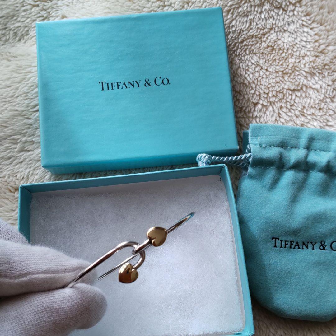 TIFFANY ティファニーダブルハートバングル
