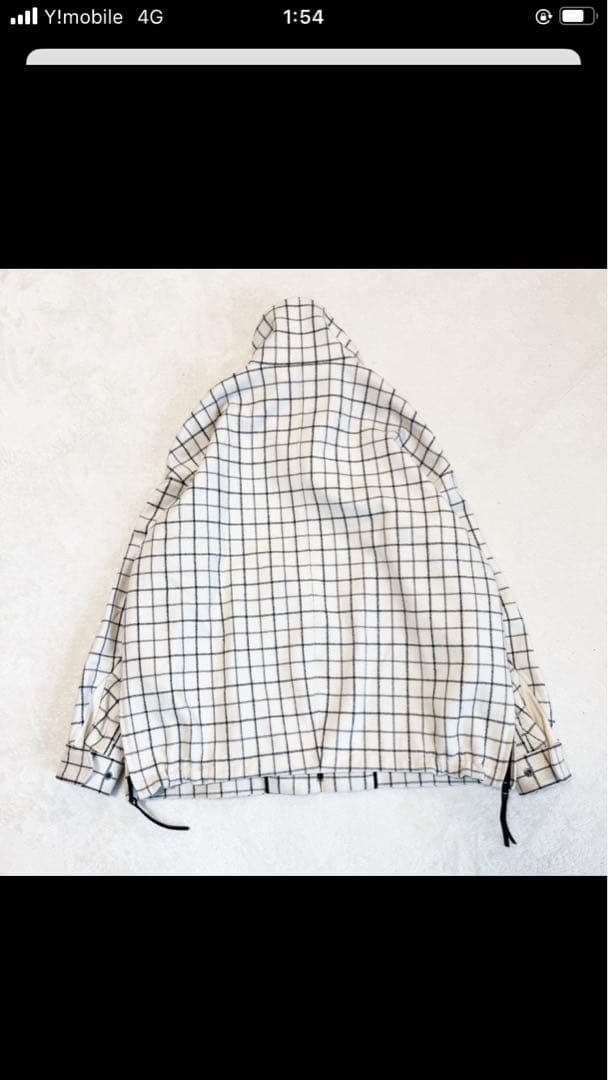 美品 ザ リラクス ハリントンジャケット バルカラー 格子柄 定価 75900