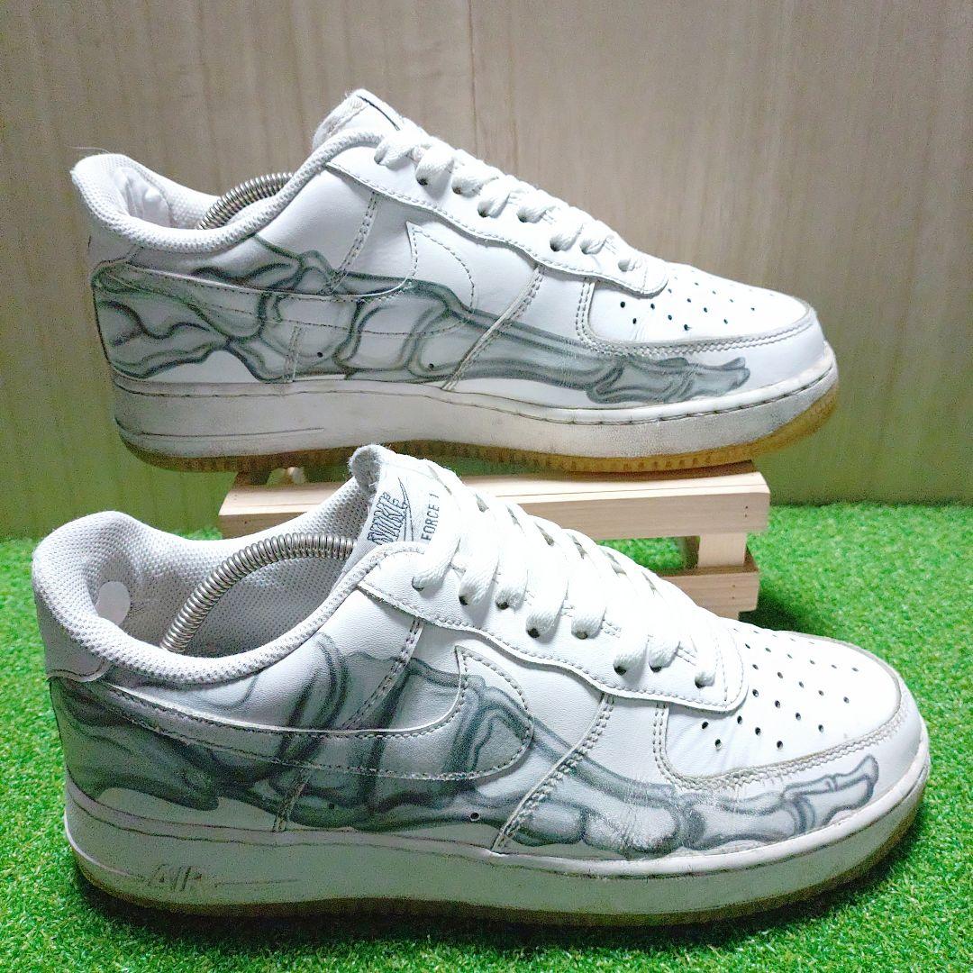 【26.5cm】NIKE AIR FORCE 1 White/skeleton