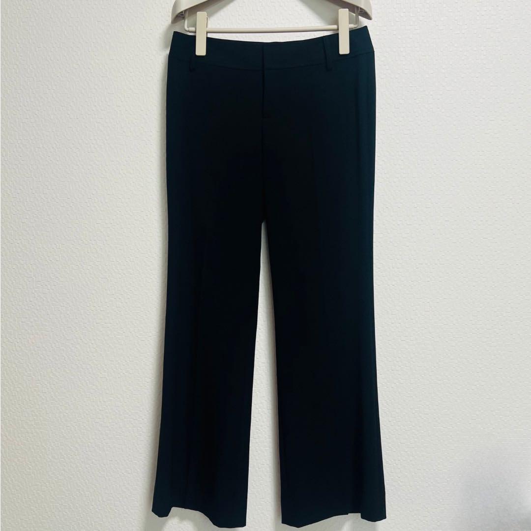 《未使用》黒 パンツスーツ シングルボタンジャケットM　パンツL　春〜秋