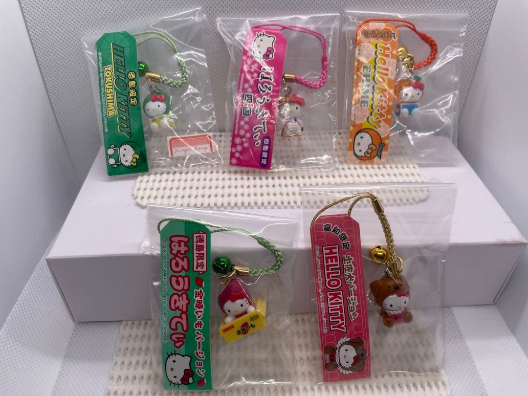 【激レア/未開封】ご当地キティ 根付 ストラップ 10点セット 四国限定 ほか