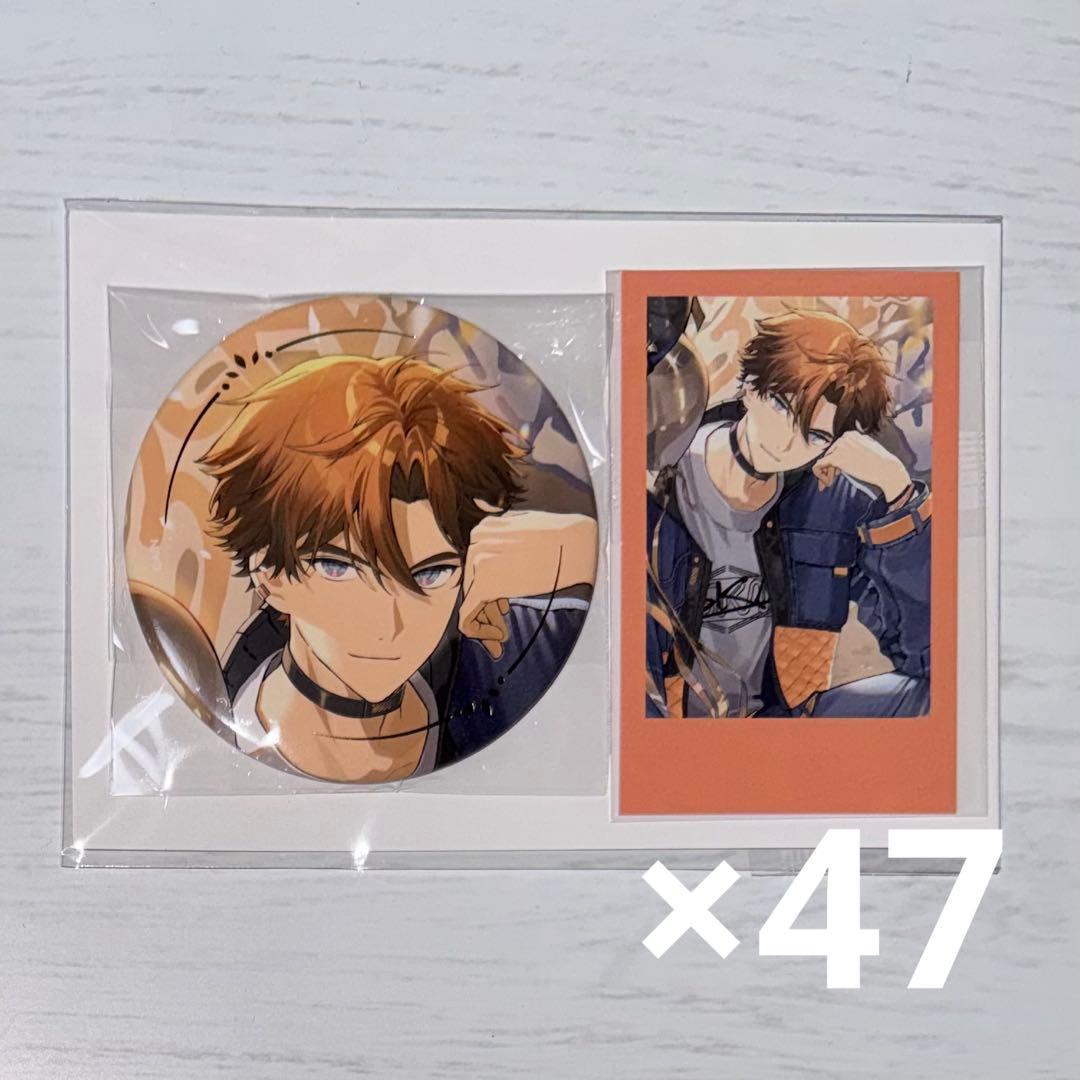 にじさんじ 3SKM 北見遊征 誕生日 缶バッジ カード にじさんじ 誕生日グッズ 缶バッジ チェキ風カード 北見遊征 2024 3SKM