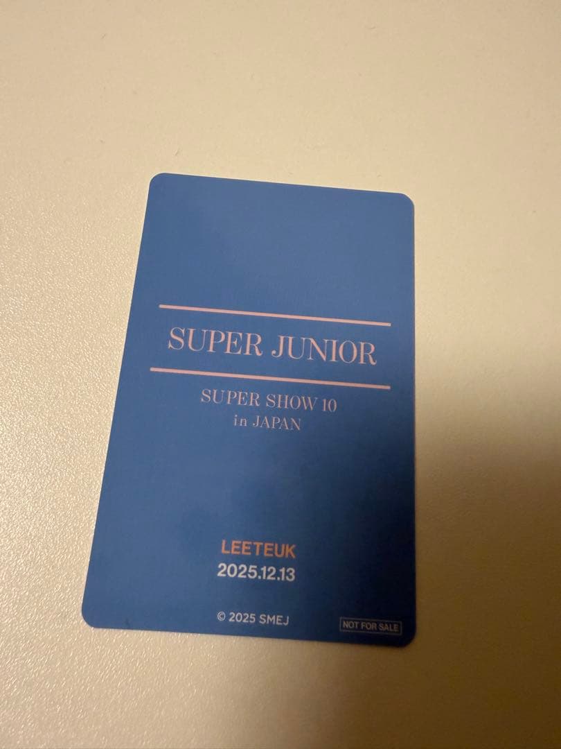 プレミアムシートSUPER JUNIOR LEETEUK トレカ - メルカリ