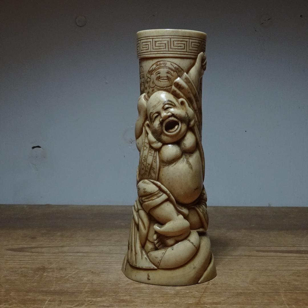 ま*ん様 七福神　細密彫刻　キズ、ヨゴレあり〼　根付　提げ物 根付(七福神：寿老人)(本黄楊・柘植) : EI-Trade Store - 通販 - Yahoo