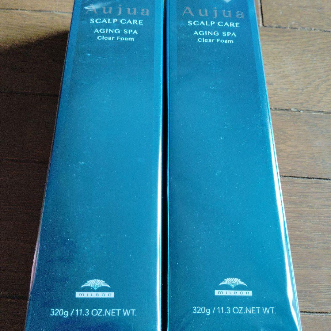 Aujua スカルプケア エイジングスパクリアフォーム 320g 2本セット Aujua ミルボン オージュア AS エイジングスパ クリアフォーム 320g