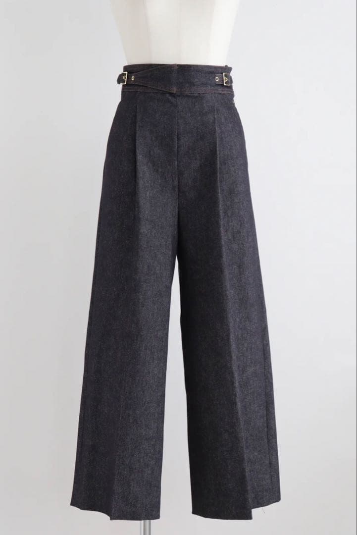 girlish St.cecilia グルカデニムワイドパンツ 36