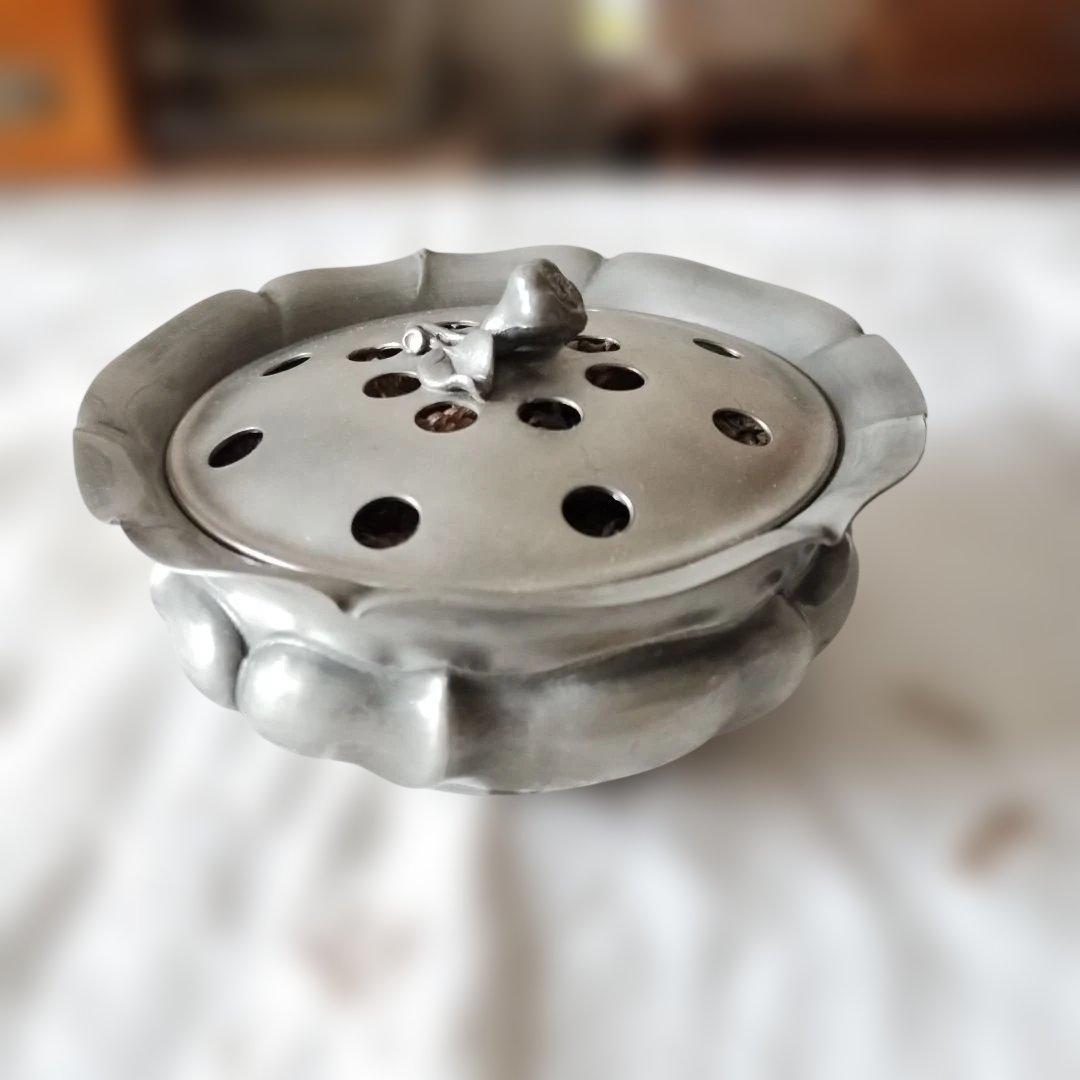 な*い様 ヴィンテージ　ピューター　エタン　錫　ポプリポット　香炉　イタリア製