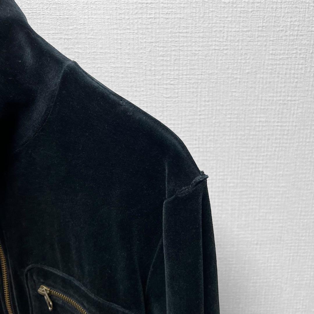 LED RECHWE VERONICA ナポレオンスカル ジップベロアジャケット