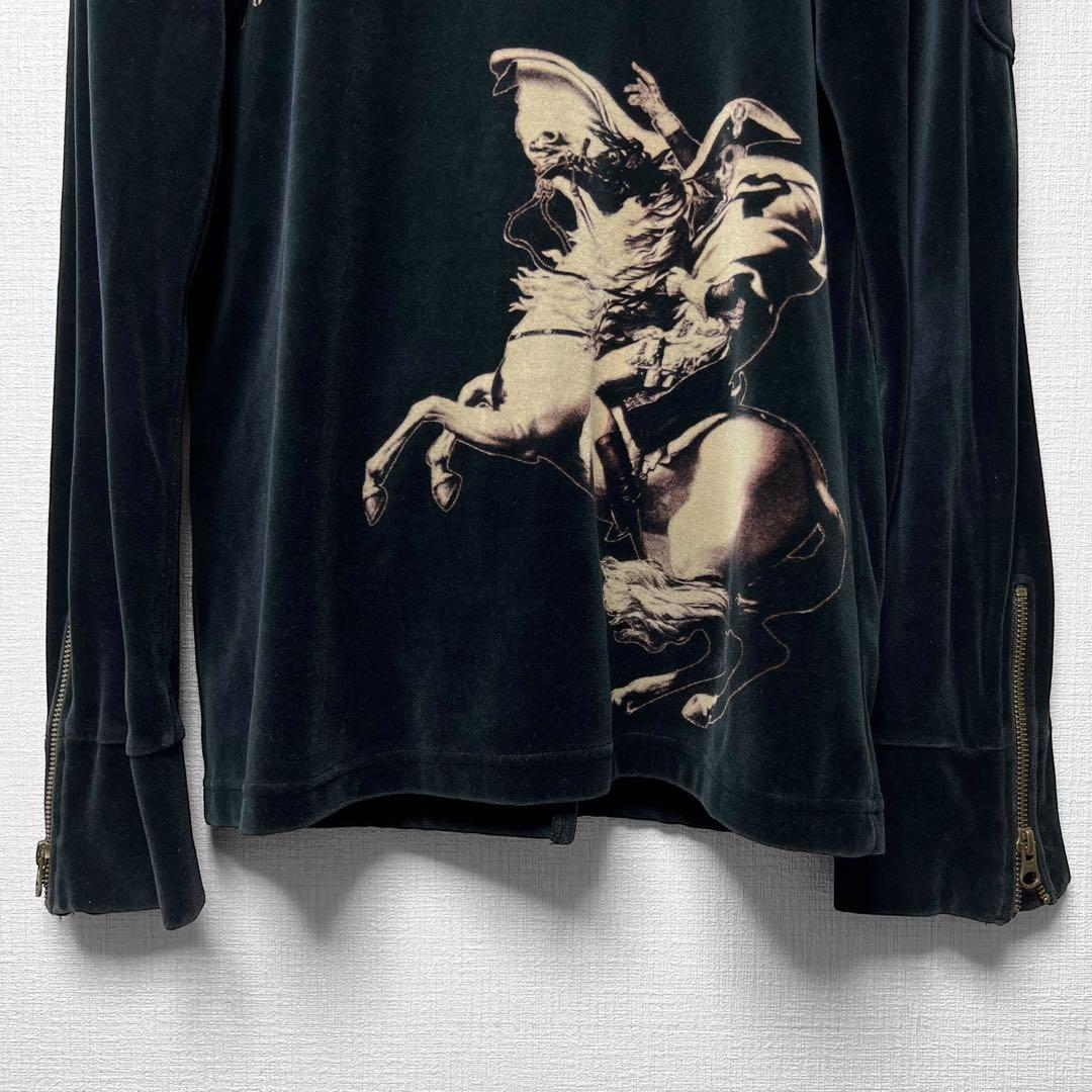 LED RECHWE VERONICA ナポレオンスカル ジップベロアジャケット