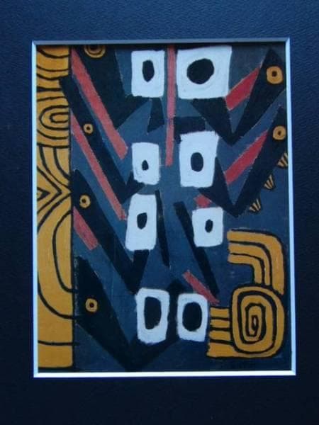 伊藤　久三郎、習作　懐かしき制服、額装用画集より、新品額装付