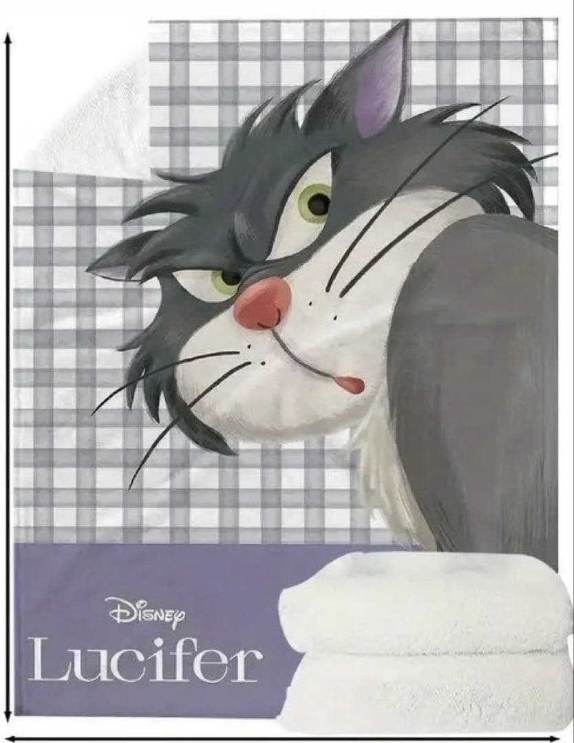 ディズニー ルシファー ブランケット 毛布 掛け布団 シンデレラ
