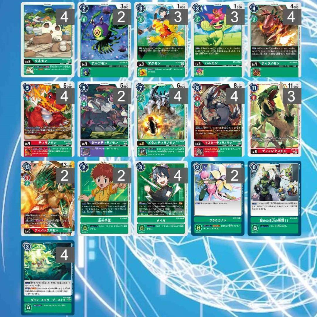 デジモンカードゲーム ティラノモン デッキパーツ - メルカリ