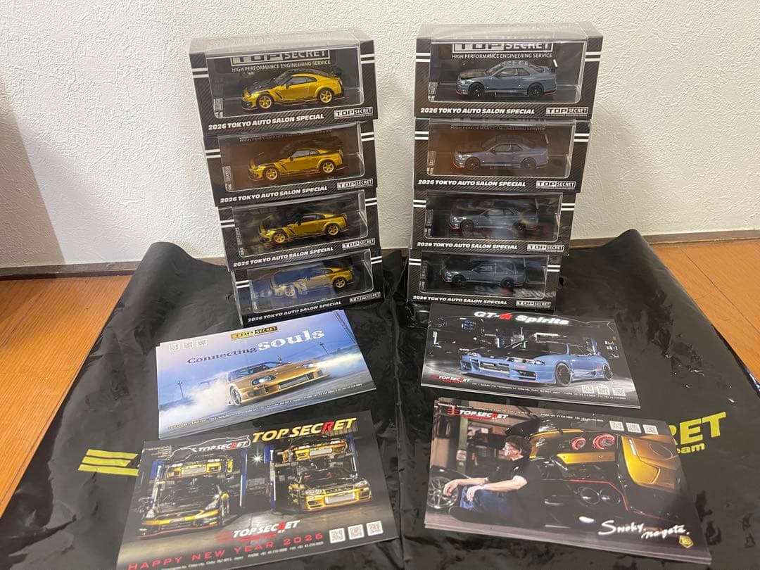 TOP SECRET 東京オートサロン 2026 SPECIAL 8台セット新品 東京オートサロン2026 photo by @yama_spl トップシークレットブース