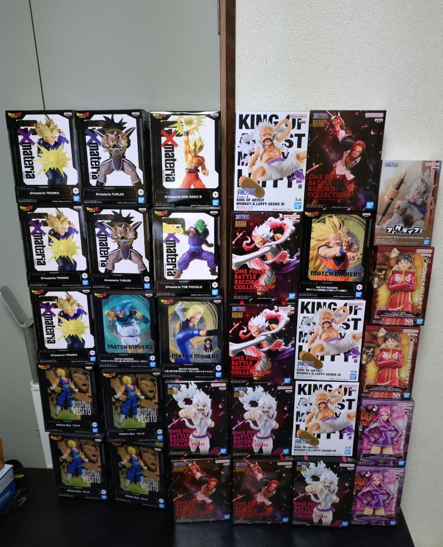 ドラゴンボール、ワンピースフィギュア30点セット