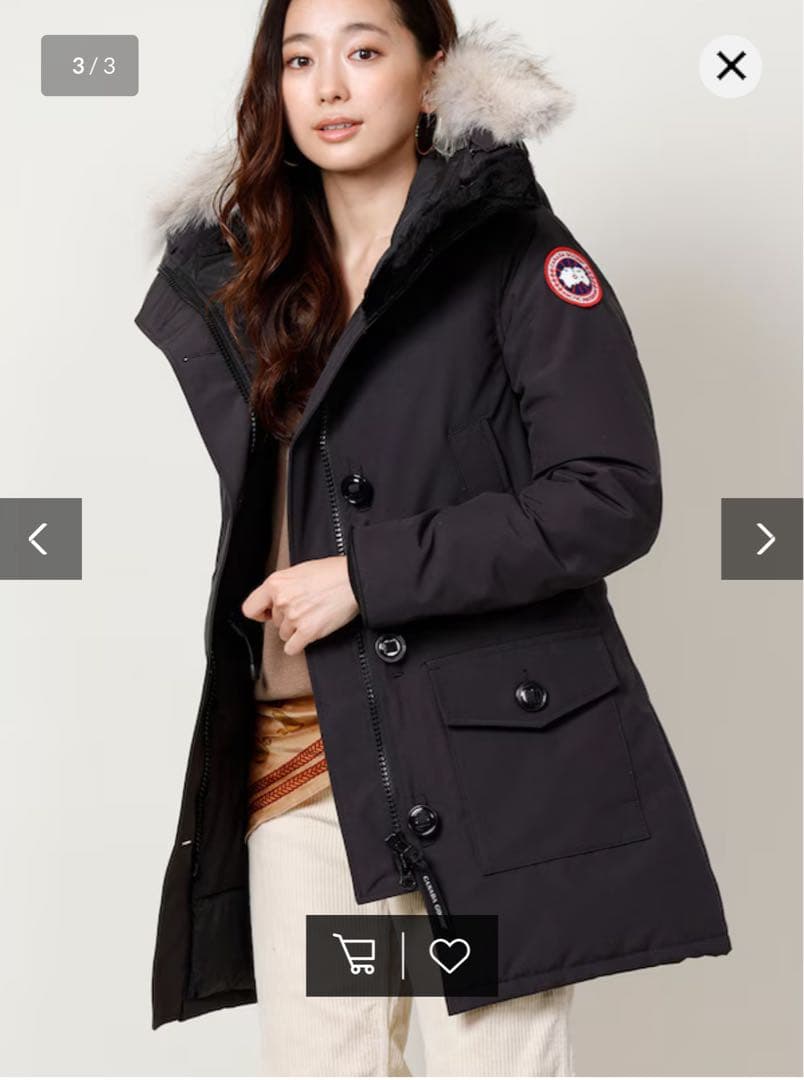 カナダグース　BRONTE PARKA ブロンテ フード付き ダウンジャケット