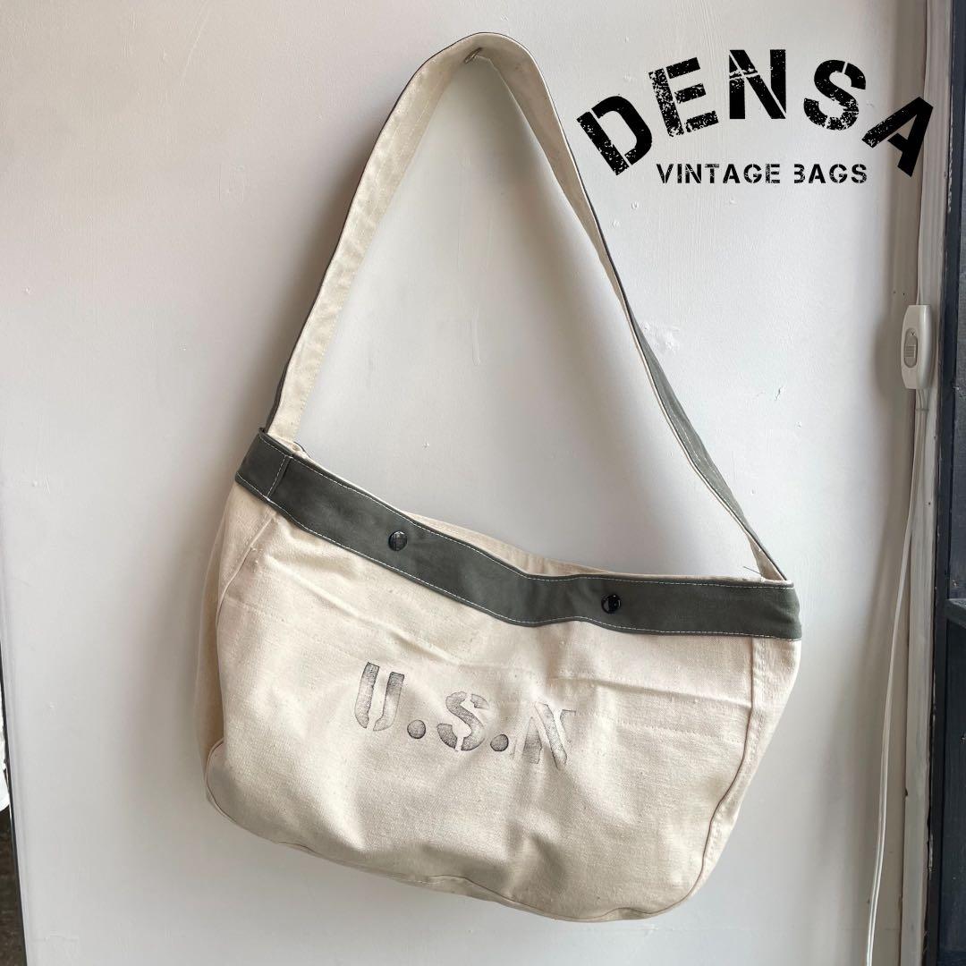 【ビンテージ】ニュースペーパーバッグ　アメリカ軍　USNAVY ミリタリー