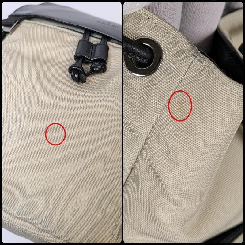 美品】 GUCCI グッチ コンビナイロン レザー リュック ロゴ型押し