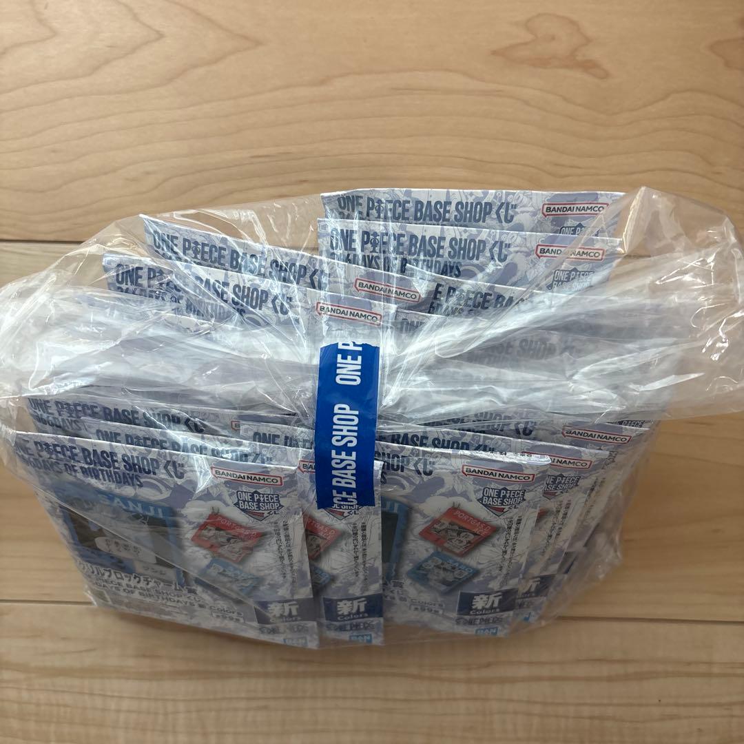 新品未開封15個 ワンピース ベースショップ くじ アクリルブロック