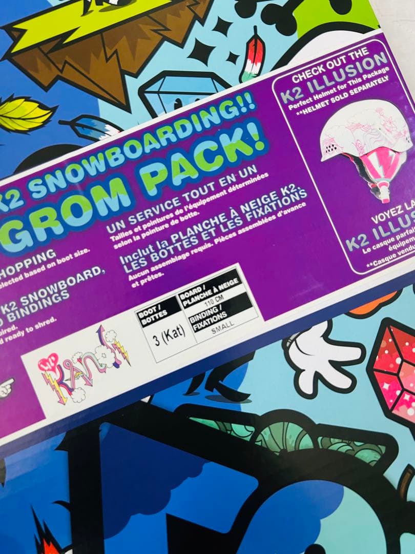 美品K2 Lil Kat スノーボード110Burton手袋/キャプ - メルカリ