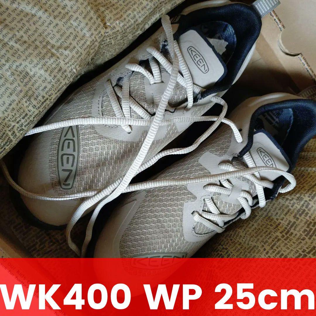 KEEN WK400 WP 25cm ウォーキングシューズ 防水 KEEN WK400 WP BLACK/BLACK（キーン ダブルケー400 ウォータープルーフ