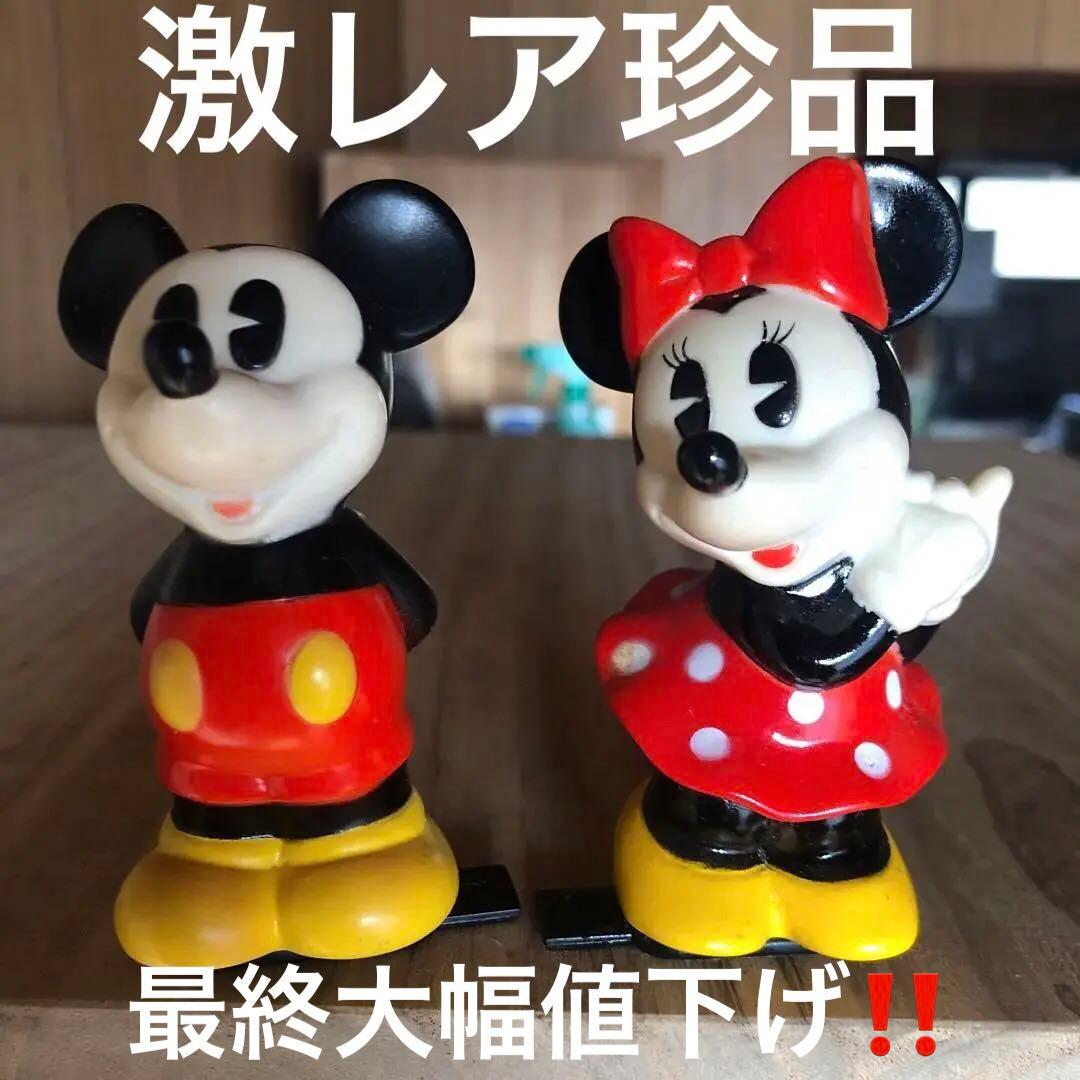レトロミッキー、ミニーソフビ鉛筆削り