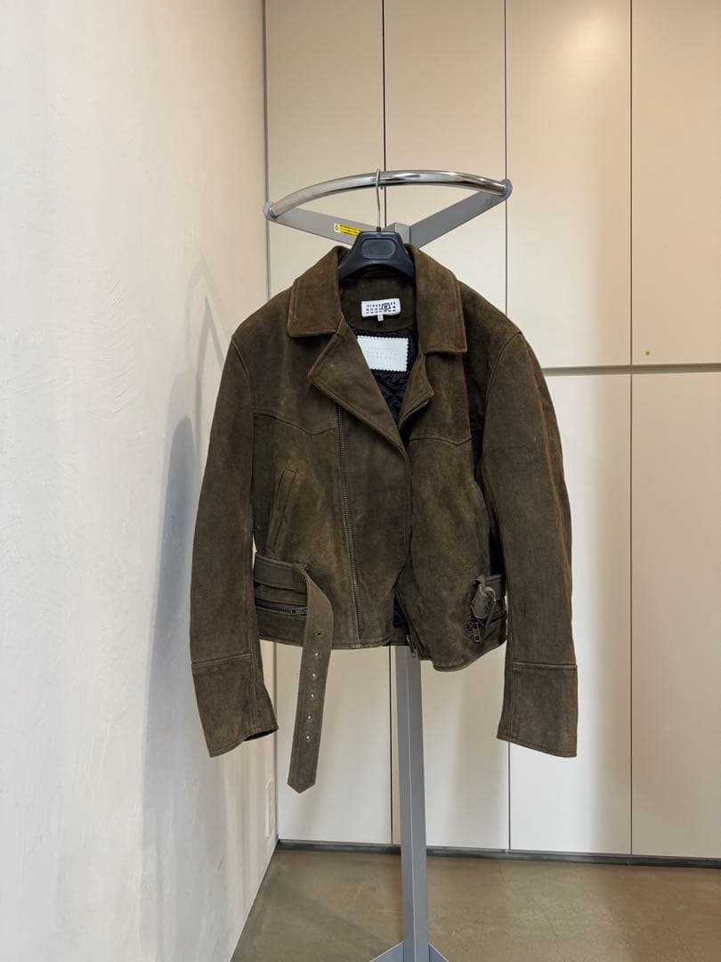 MM6 マルジェラ　スウェードベルテッドライダース　25aw