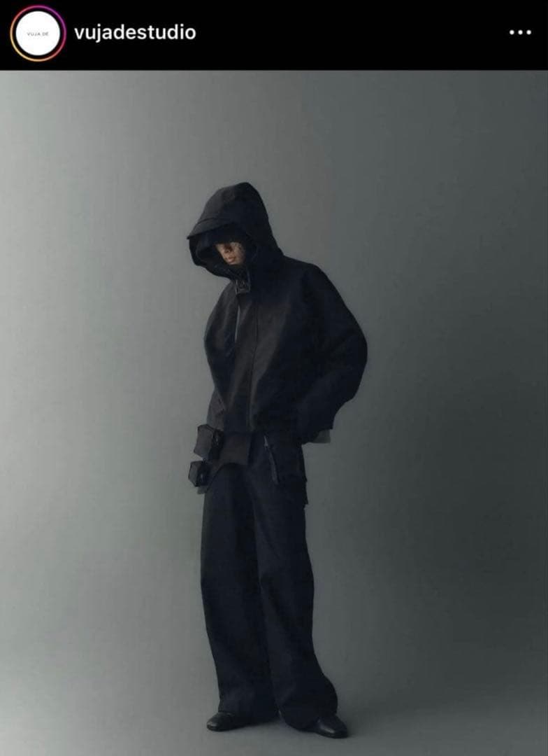 vujade enzo double zip jacket black ナイロン - メルカリ