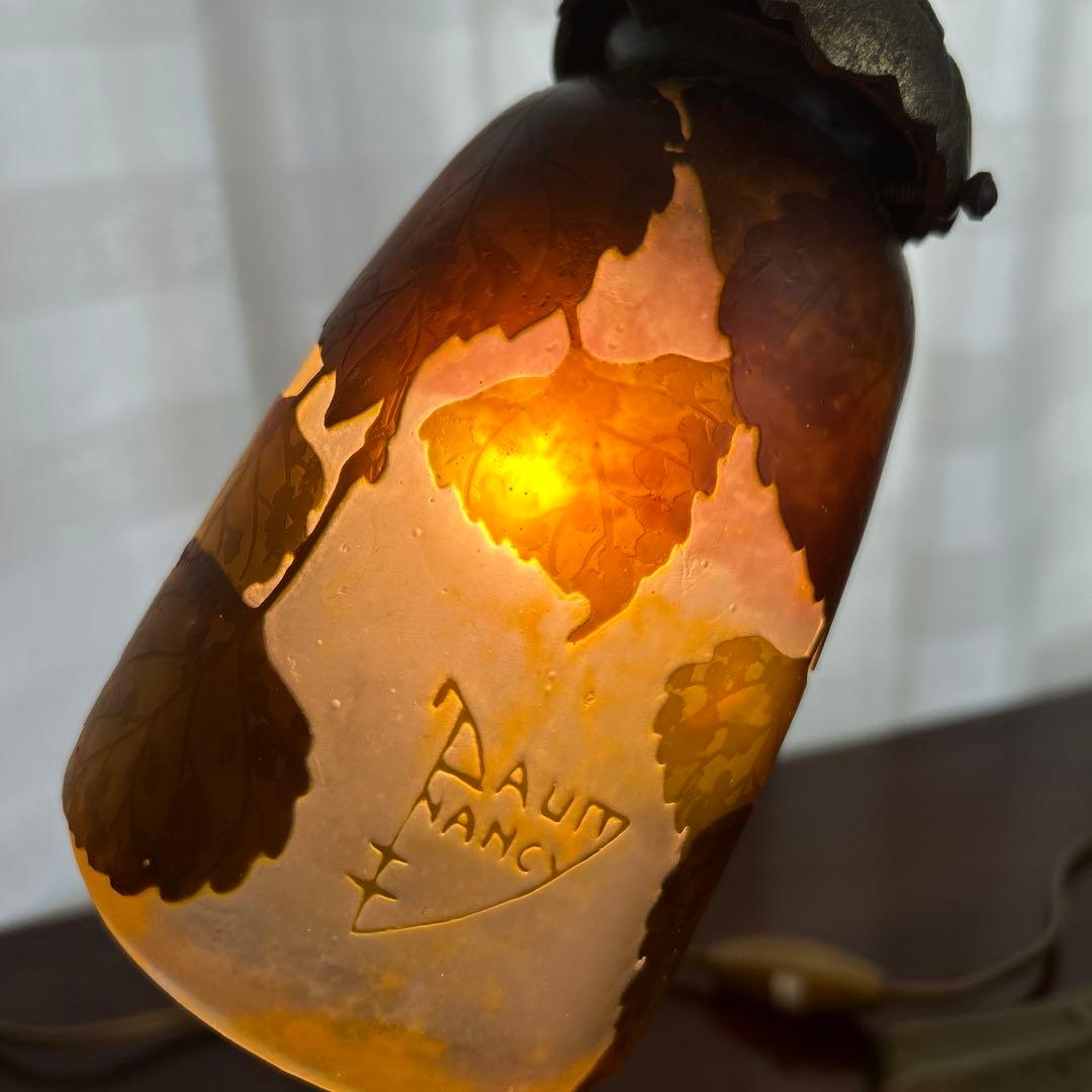 ドーム ナンシー 枯葉文 スタンドランプ