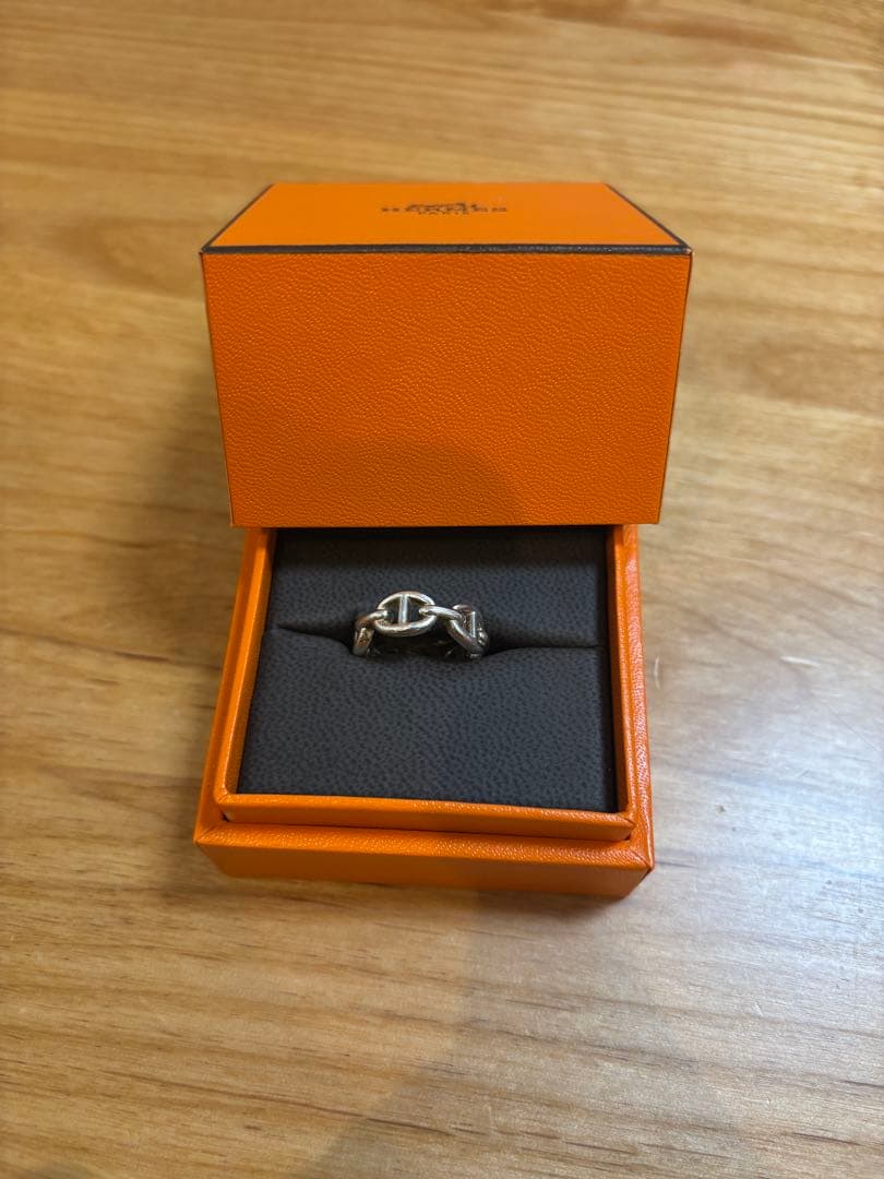 エルメス シェーヌダンクル アンシェネ リング 52 925 6.3g