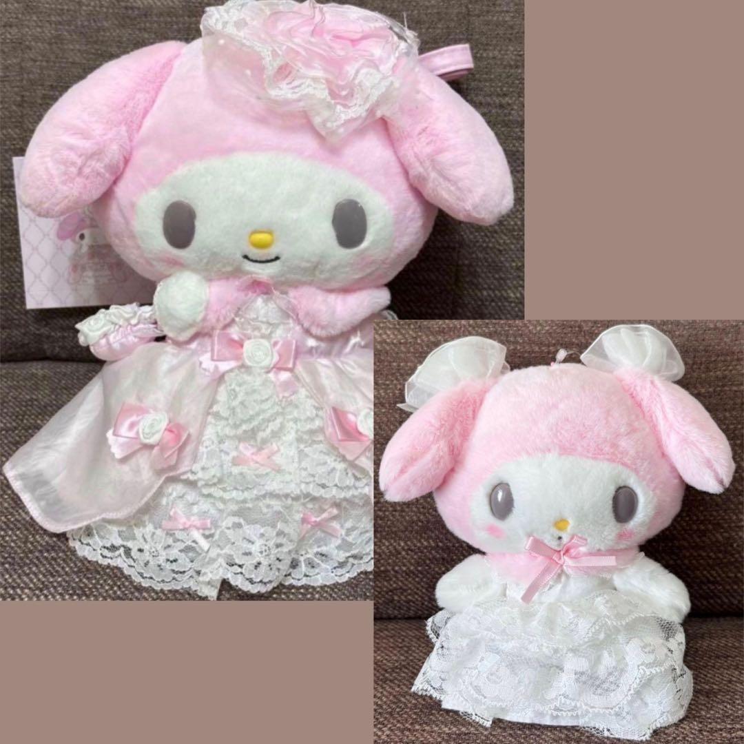 レディマイメロディ ぬいぐるみ風ショルダーバッグ マスコットホルダー